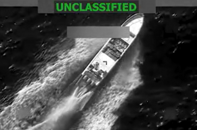 ВС США снова атаковали в Тихом океане судно, предположительно, перевозившее наркотики, погибли два человека